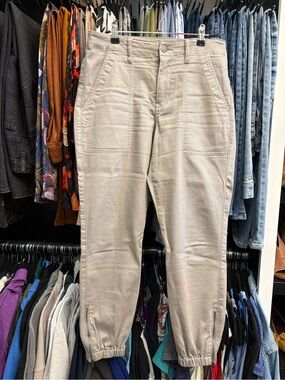 CAbi Light Taupe/Grayish Casual Jogger Pants